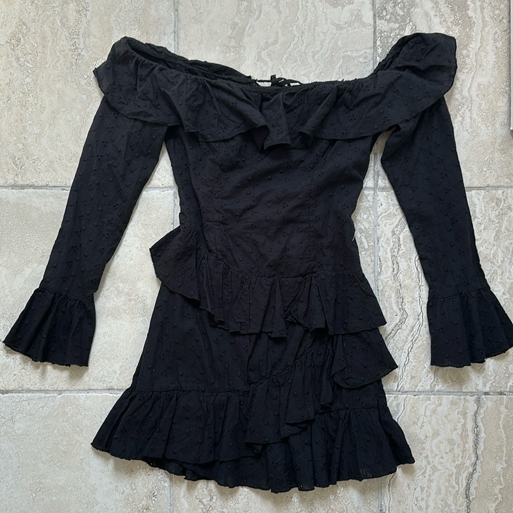 Boohoo Eyelet Dress